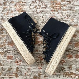 Urban Outfitters Open Toe Espadrille Lace Up Shoes